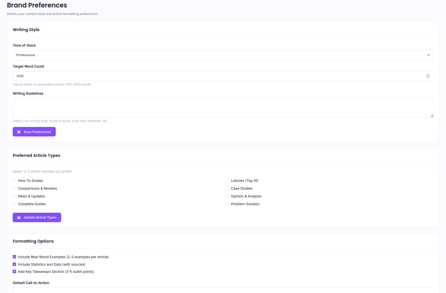Audience-Targeted Versions Screenshot